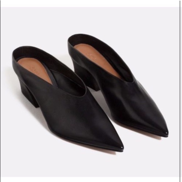 Zara leather heeled mules - Picture 7 of 7